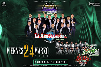 La Arrolladora Banda El Limon, Banda Maguey y Banda 614 en Houston