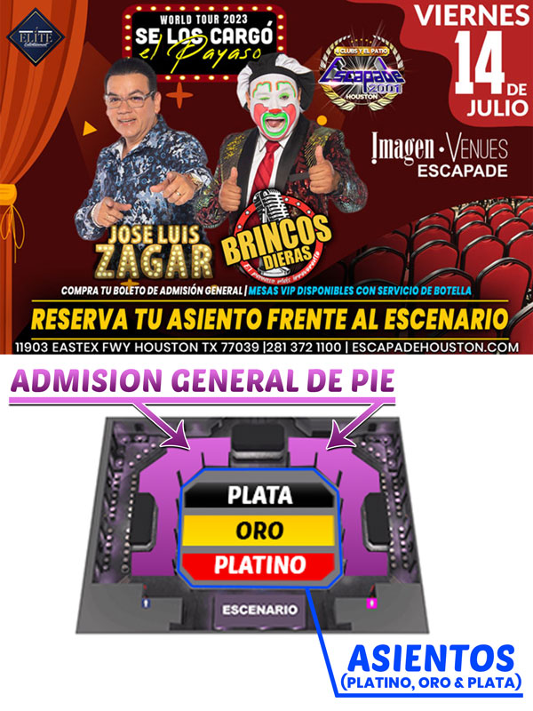 Jose Luis Zagar y Brincos Dieras en Houston