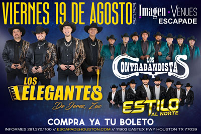 Los Elegantes de Jerez, Los Contrabandistas & Estilo Al Norte en Houston