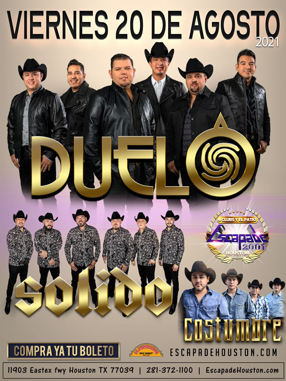 Duelo en Houston Duelo Tickets Boletos para Duelo, Solido y Costumbre