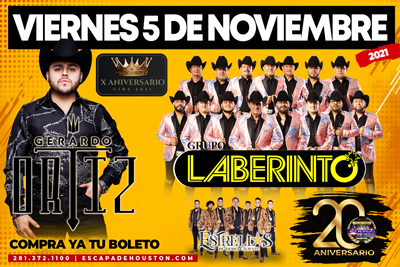 Gerardo Ortiz y Laberinto en Houston