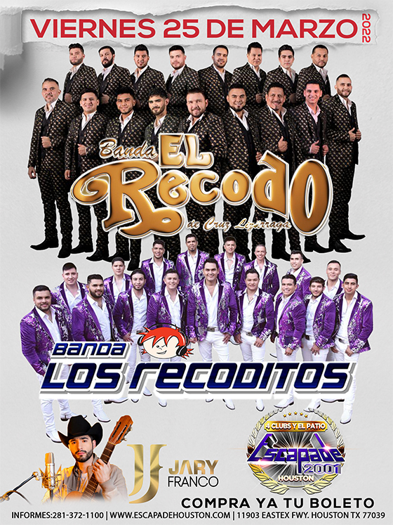 Banda El Recodo, Banda Los Recoditos y Jary Franco en Houston