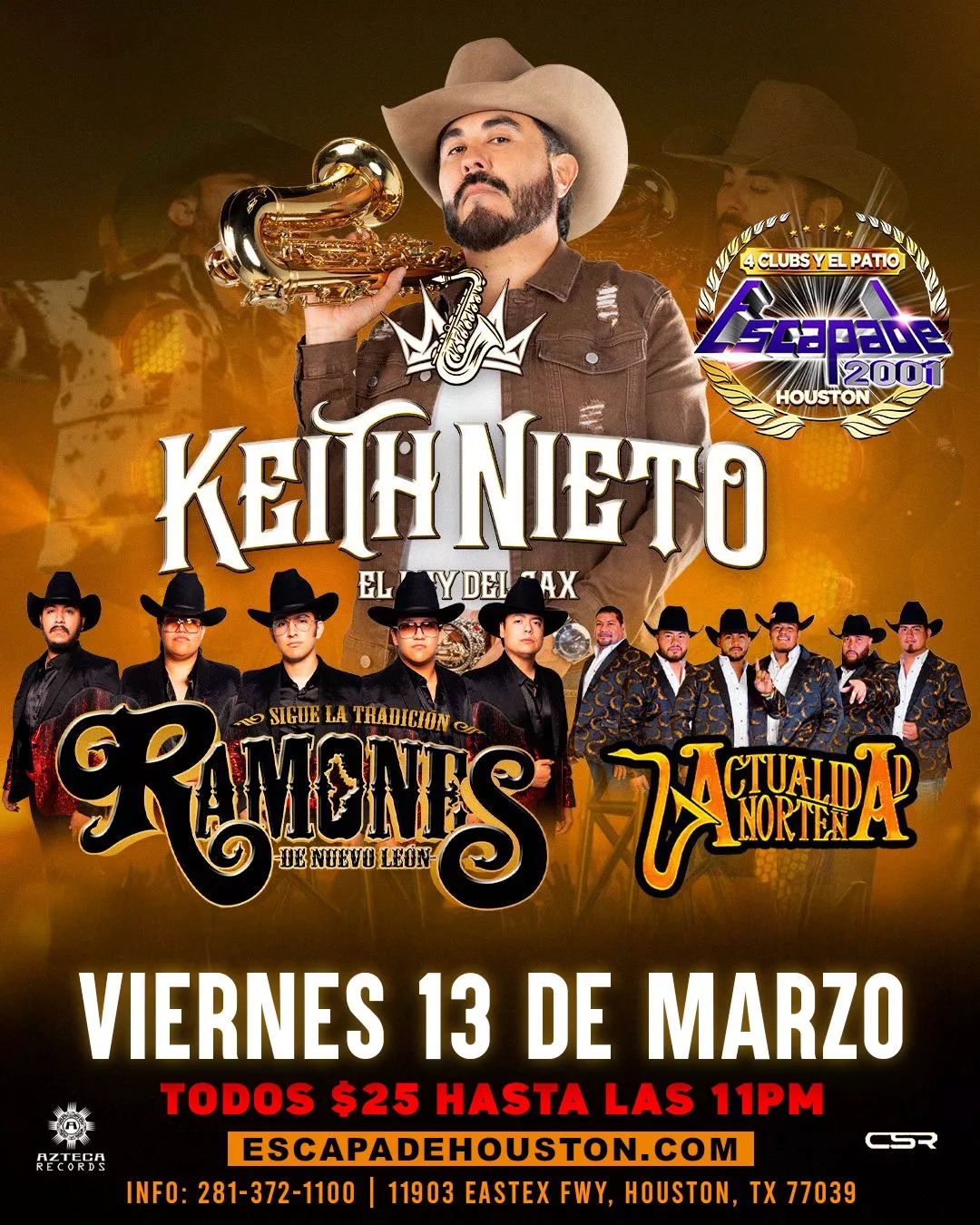 Evento Friday Mix con zapateado calentano, mexa-EDM y tamborazo en Houston, viernes 13 de marzo.